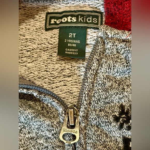 2T Roots Kids Full Zip Hoodie- Like New! - Picture 6 of 9